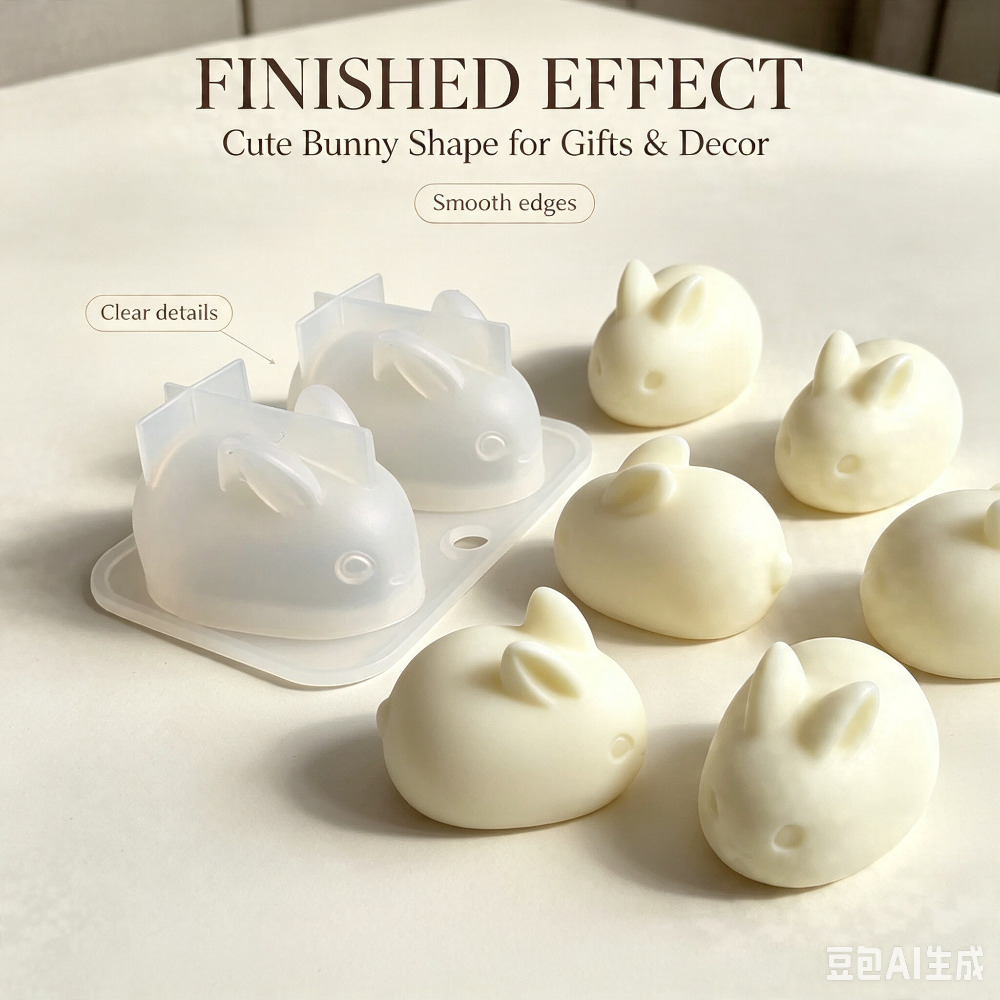 Bunny Cake Mold - Molde de Silicone 3D Mini Coelho