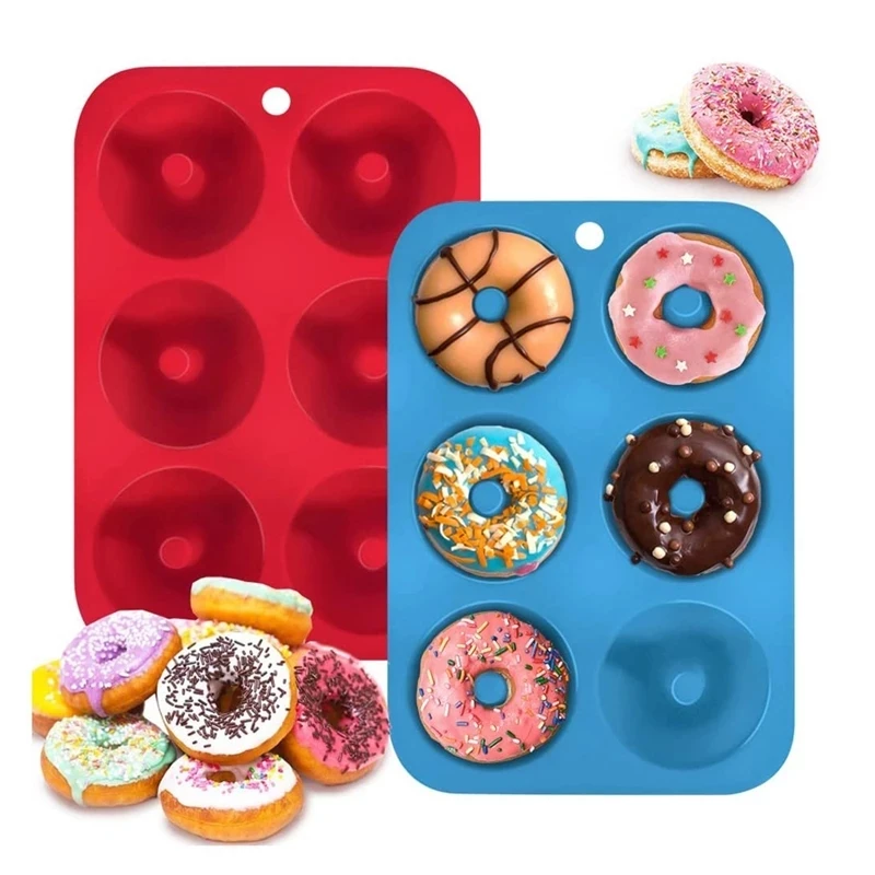 Donut Mold Silicone - Molde de silicone para rosquinha, 6