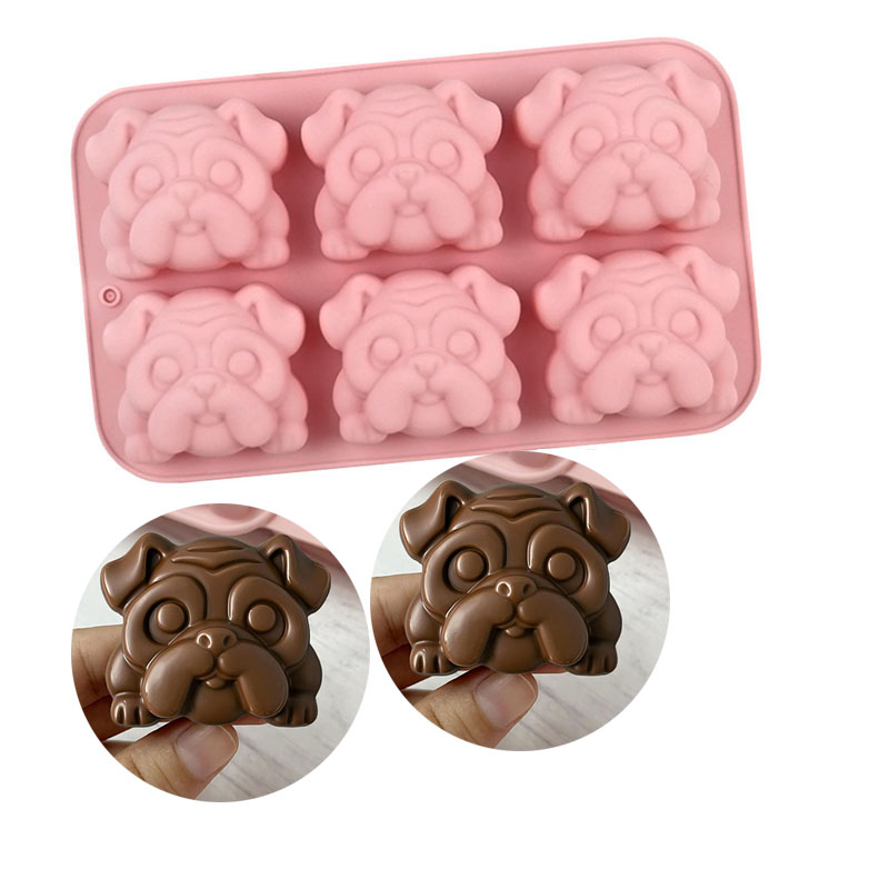 Bunny Cake Mold - Molde de silicone para chocolate, buldogue,