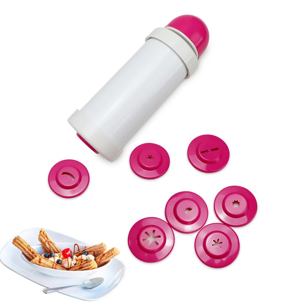 1pc diy manual imprensa de bis - Churros Maker Gun avaliação e preço