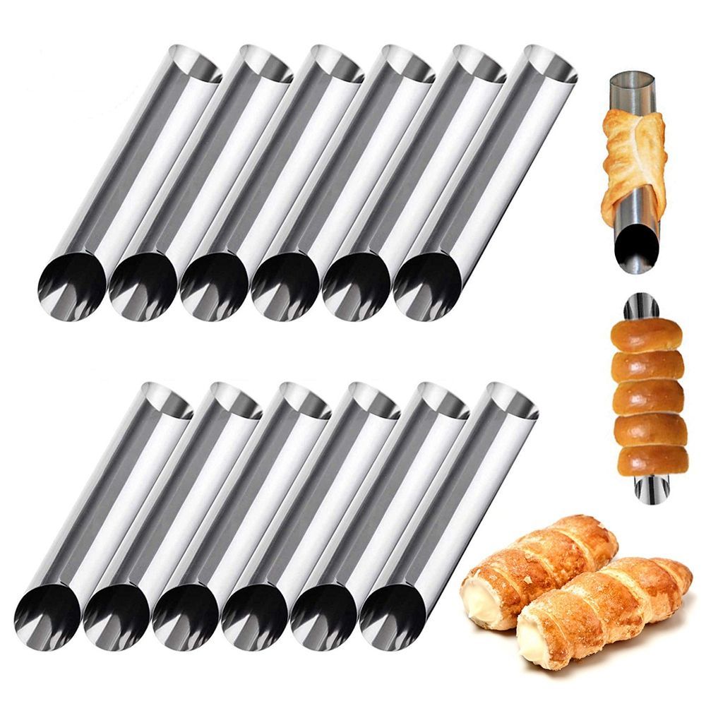 Formas de metal para cannoli,  - Danish Pancake Pan avaliação e preço