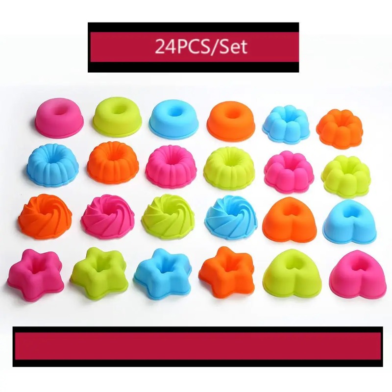 24 Peças de Forma de Silicone  - Donut Mold Silicone avaliação e preço