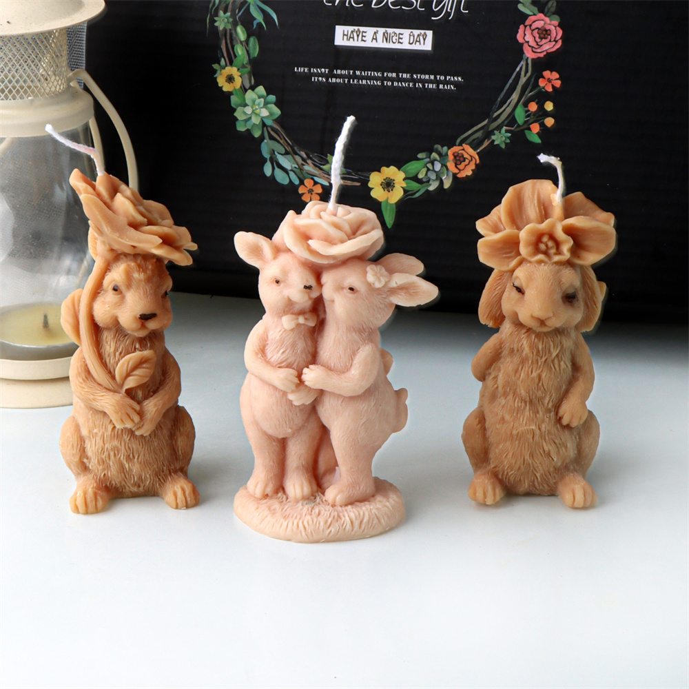 3d flor coelho vela molde de s - Bunny Cake Mold avaliação e preço