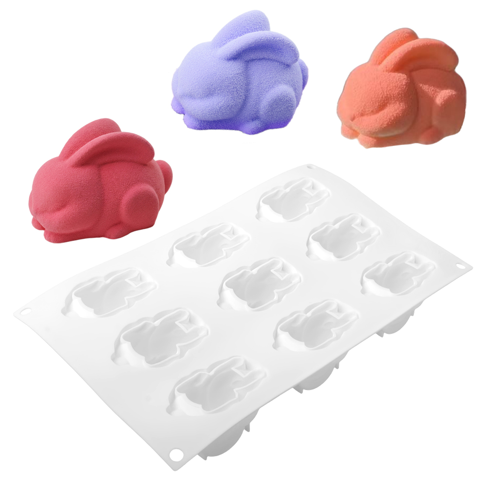 Molde de Silicone com 9 Cavida - Bunny Cake Mold avaliação e preço